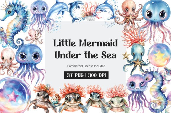 Download Little Mermaid Under the Sea Clipart - Art Collection
