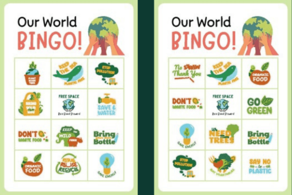 Download Green Earth Day Bingo English Vocabulary - Art Collection