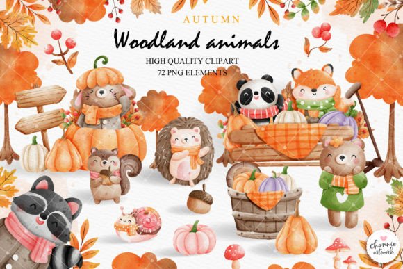 Download Autumn Woodland Animal Clipart,Fall - Art Collection