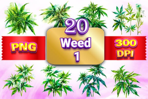 Download Weed Clipart Bundle - Art Collection