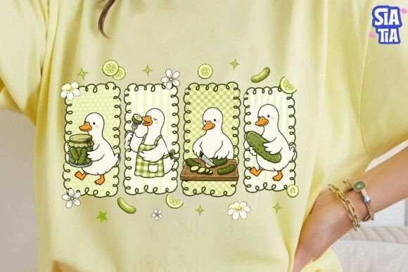 Download Cute Duck Pickle Making PNG Clipart - Art Collection