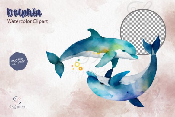 Download Dolphin Watercolor Clipart Design - Art Collection