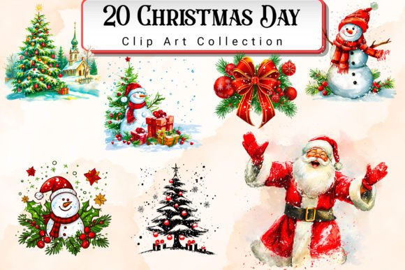 Download Christmas Day Clipart Bundle - Art Collection