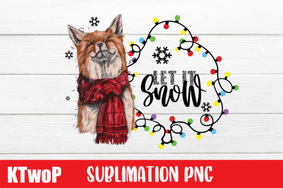 Download Let It Snow, Merry Christmas Fox Clipart - Art Collection