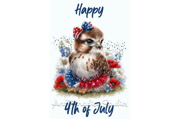 Download 4th of July Hawk Art for Designers - Art Collection
