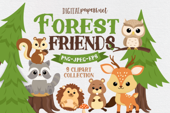 Download Forest Friends Clipart Set - Art Collection