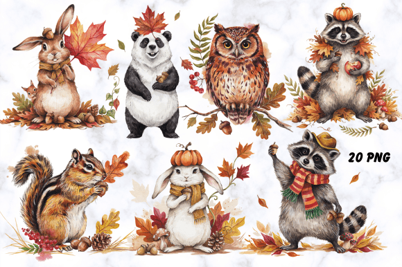 Download Fall Woodland Animal Clipart - Art Collection