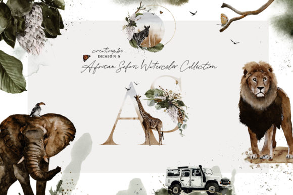 Download African Safari Watercolor Collection - African Collection