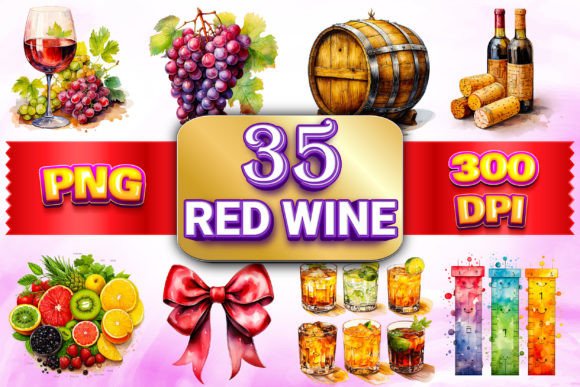Download Elegant Red Wine Clipart 2 - Art Collection