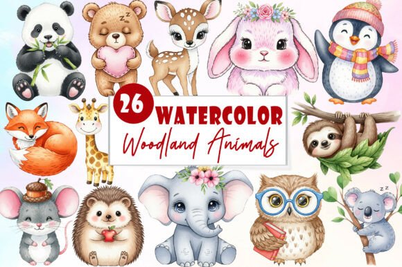 Download Cute Little Animal Clipart, Woodland PNG - Art Collection