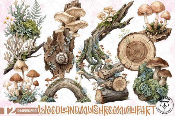 Download Woodland Mushroom Clipart PNG - Art Collection