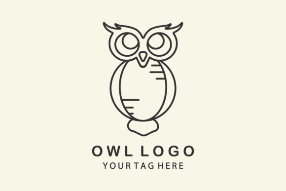 Download Owl Logo Line Art Illustration Vector - Art Collection